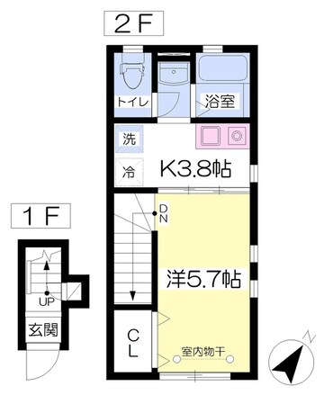 カーム緑が丘の物件間取画像